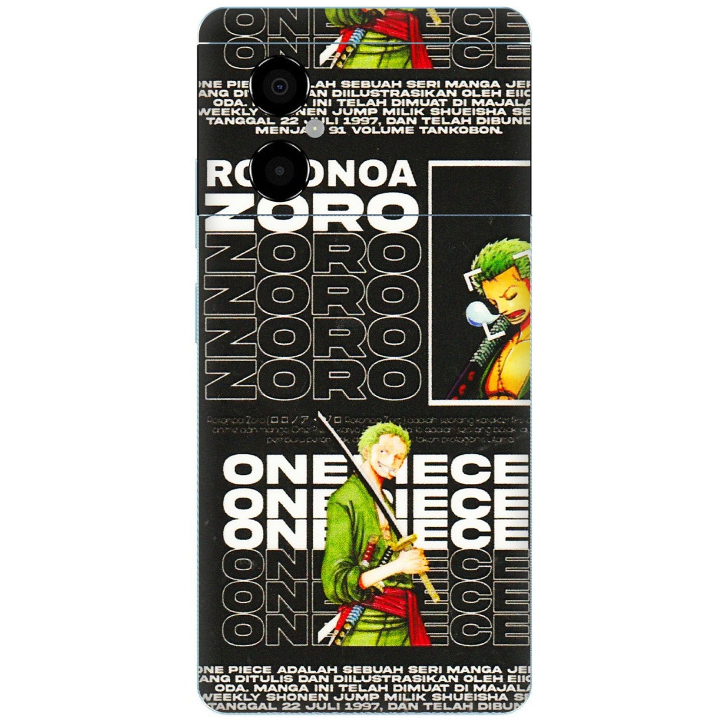 POCO Phone Skins (All Models) - One Piece Zoro - 3D Embossed Finish (L-250) Poco M4 (5G)