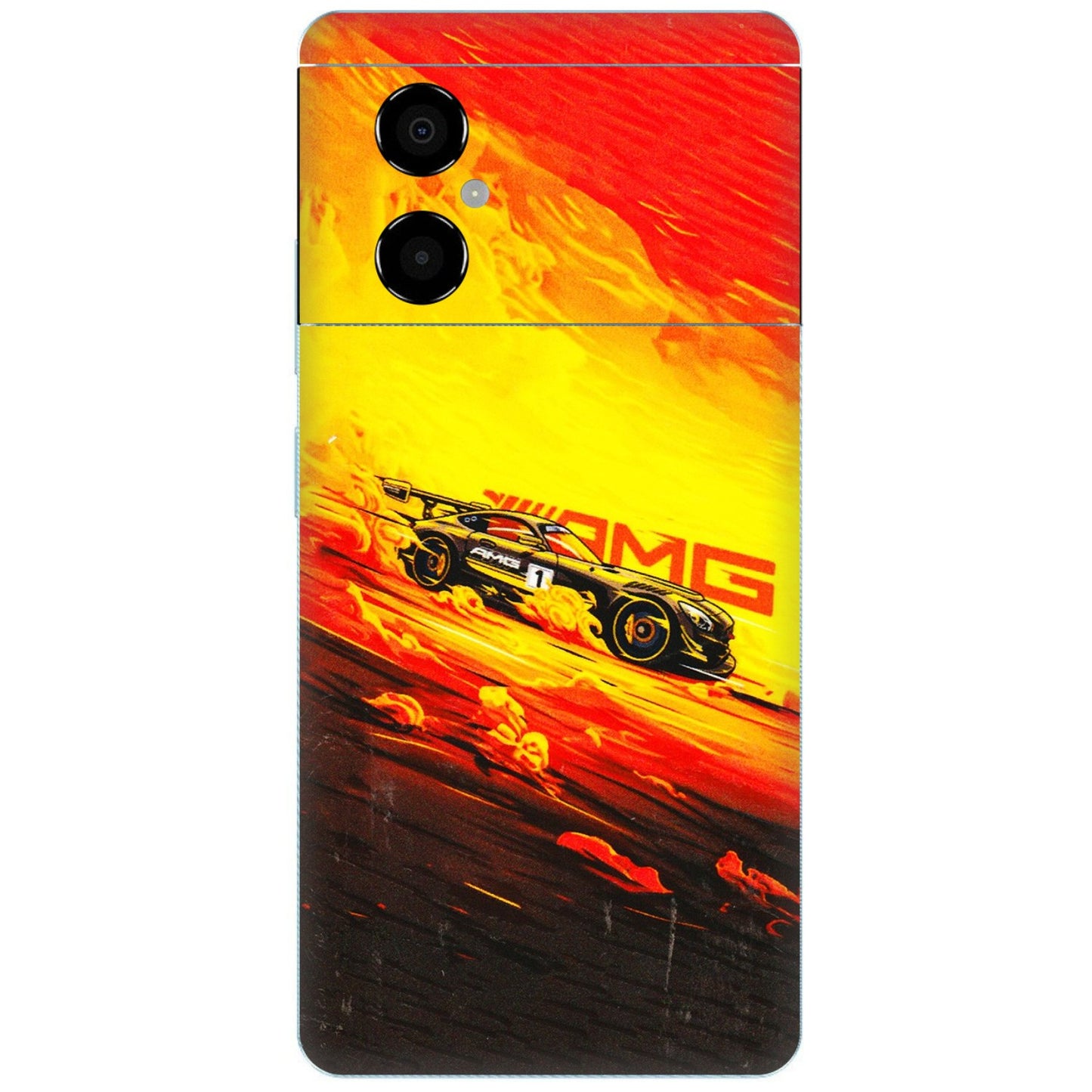 POCO Phone Skins (All Models) - AMG Car Speed Cover - 3D Embossed Finish (L-256) Poco M4 (5G)