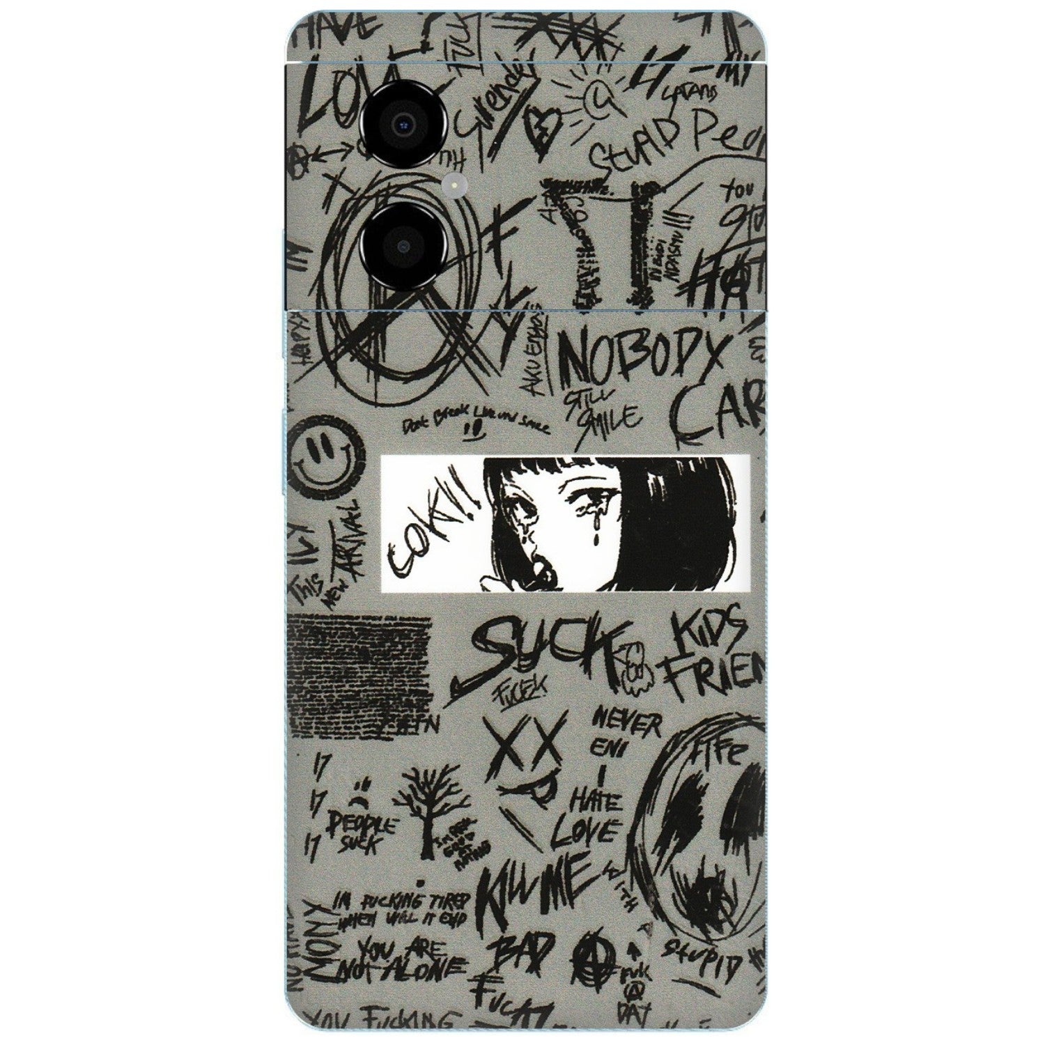 POCO Phone Skins (All Models) - Never Have Love Anime - 3D Embossed Finish (L-260) Poco M4 (5G)