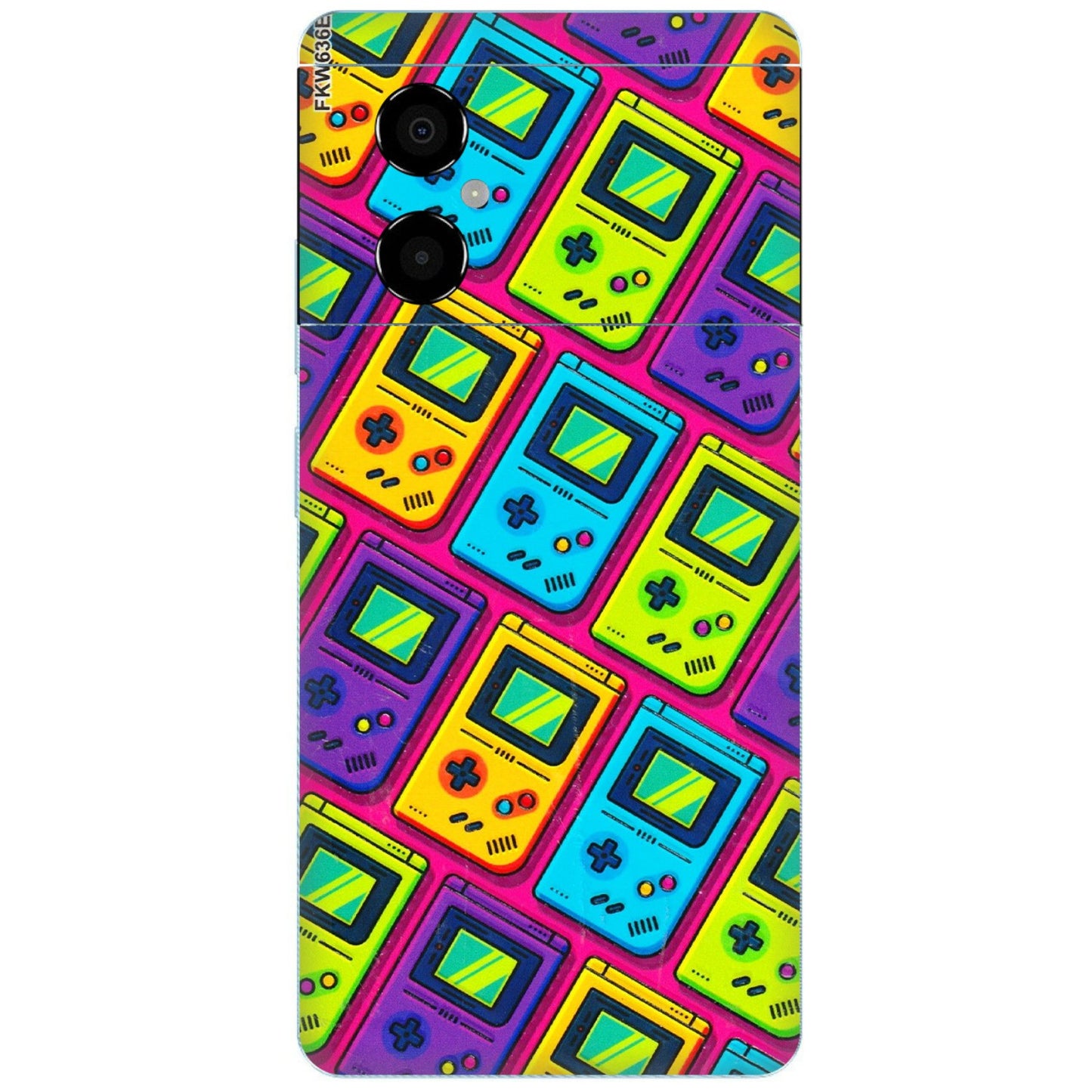 POCO Phone Skins (All Models) - Gameboy Colourful - 3D Embossed Finish (L-266) Poco M4 (5G)