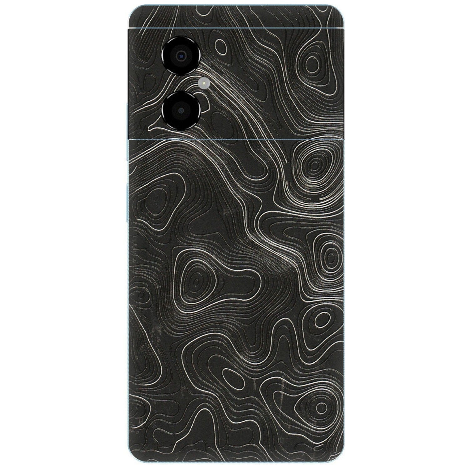POCO Phone Skins (All Models) - Abstract White Line Map - 3D Embossed Finish (L-269) Poco M4 (5G)