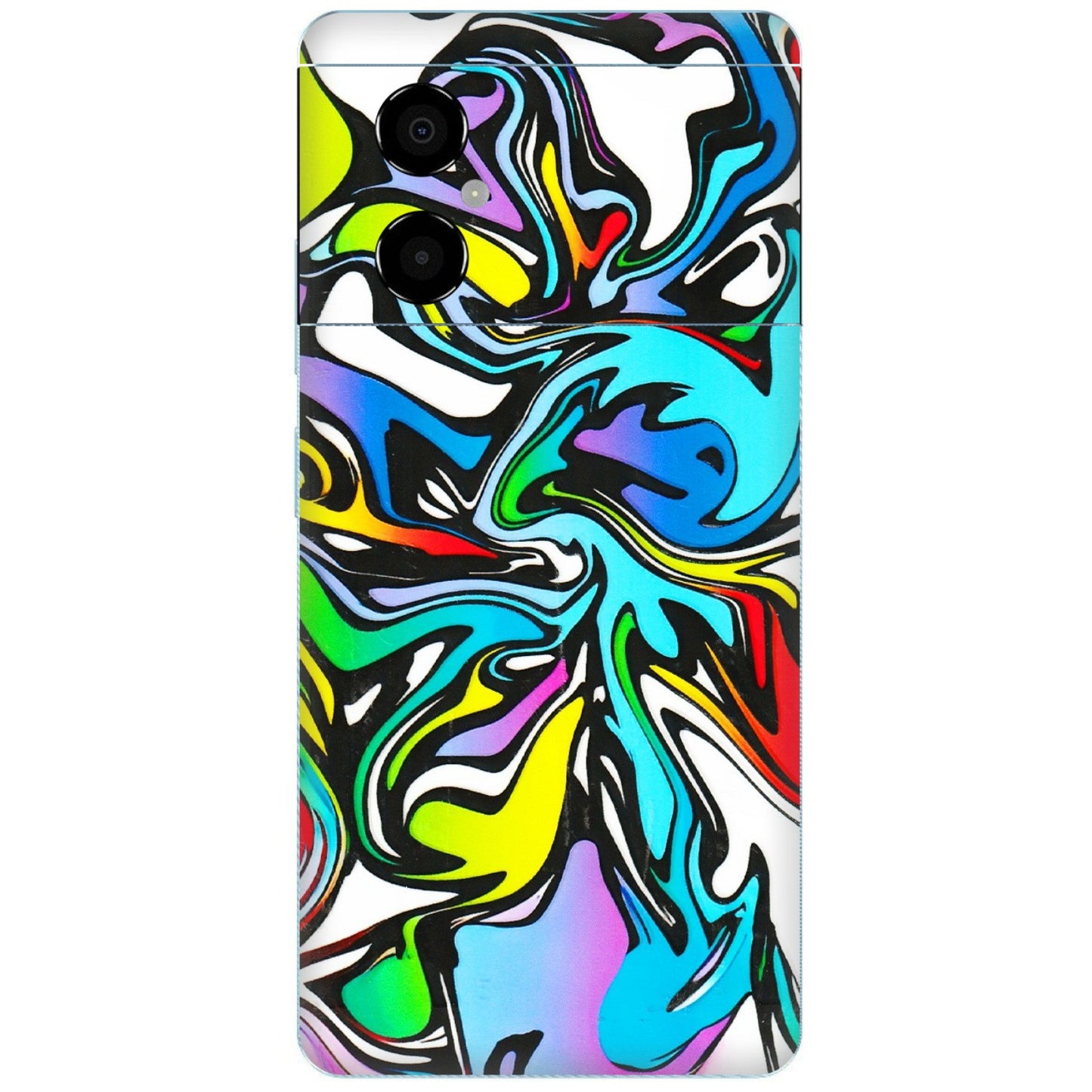 POCO Phone Skins (All Models) - Abstract Colour Paints - 3D Embossed Finish (L-271) Poco M4 (5G)