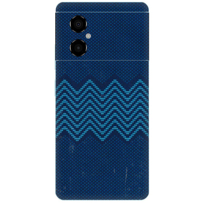 POCO Phone Skins (All Models) - Blue Sober Waves - 3D Embossed Finish (L-306) Poco M4 (5G)