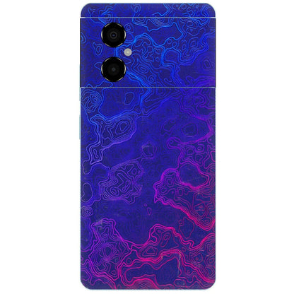 POCO Phone Skins (All Models) - Purple Ripples Swirl - 3D Embossed Finish (L-314) Poco M4 (5G)