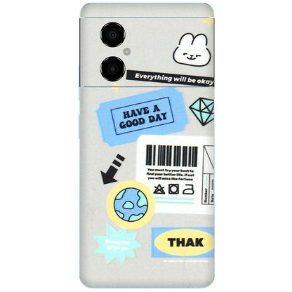 POCO Phone Skins (All Models) - Will Be Okay Design - 3D Embossed Finish (L-316) Poco M4 (5G)