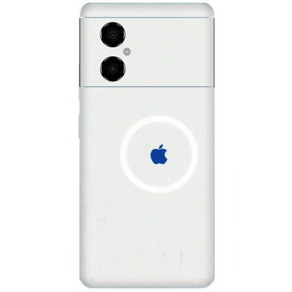 POCO Phone Skins (All Models) - iPhone Magsafe Logo - 3D Embossed Finish (L-320) Poco M4 (5G)