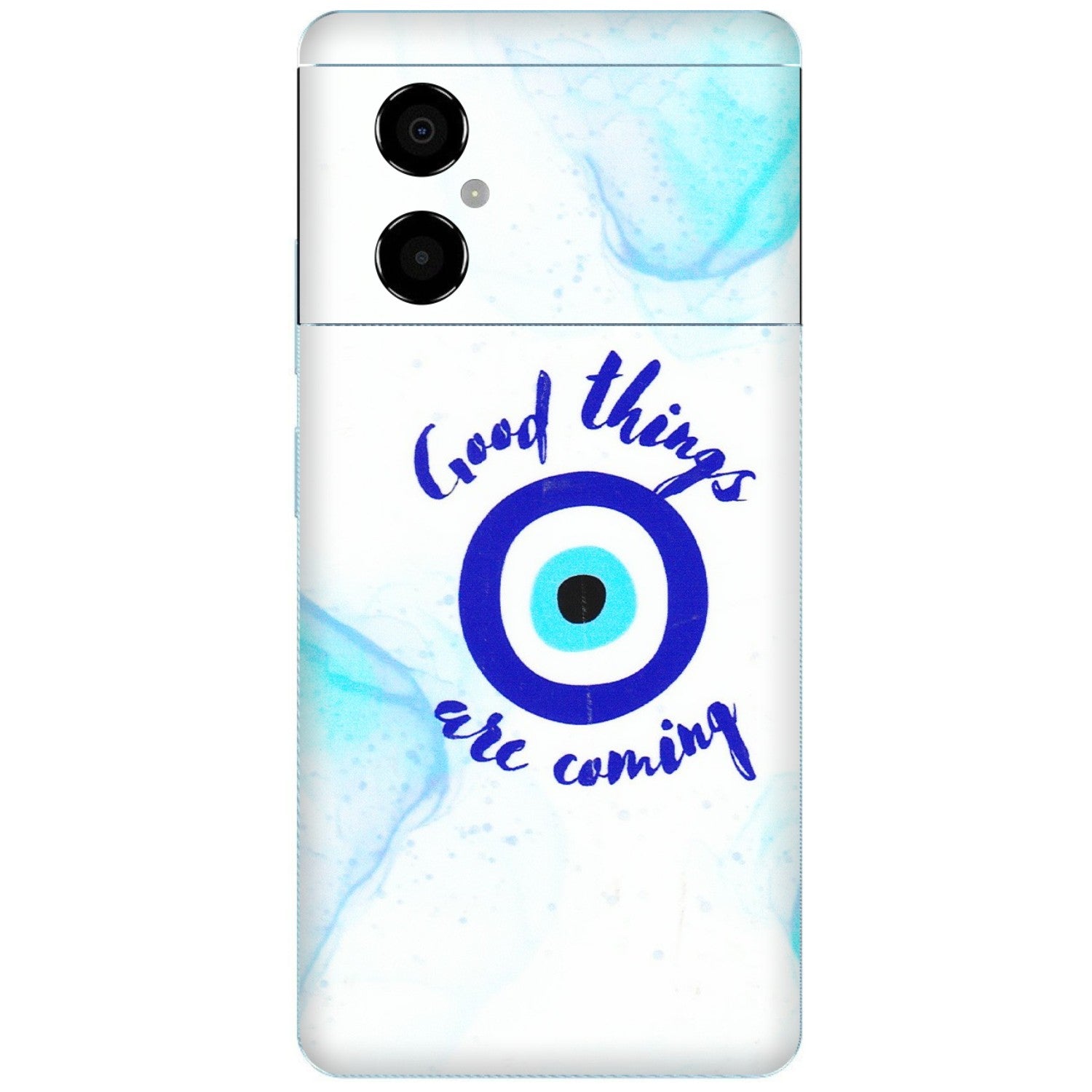 POCO Phone Skins (All Models) - Evil Eye Good Things Are Coming - 3D Embossed Finish (L-322) Poco M4 (5G)