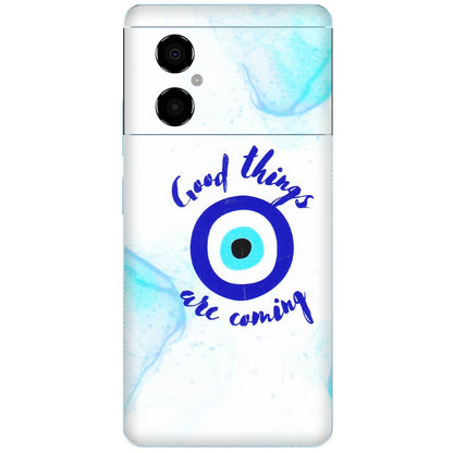 POCO Phone Skins (All Models) - Evil Eye Good Things Are Coming - 3D Embossed Finish (L-322) Poco M4 (5G)