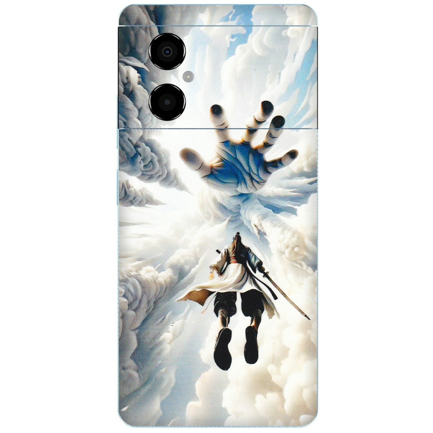 POCO Phone Skins (All Models) - Big Hand With Monkey King - 3D Embossed Finish (L-323) Poco M4 (5G)