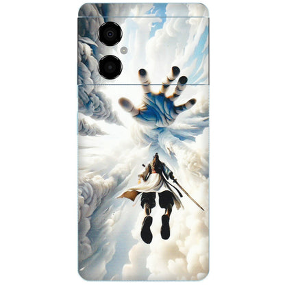POCO Phone Skins (All Models) - Big Hand With Monkey King - 3D Embossed Finish (L-323) Poco M4 (5G)