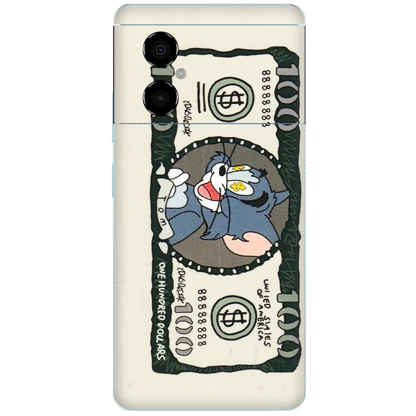 POCO Phone Skins (All Models) - Tom Hundred Dollar - 3D Embossed Finish (L-324) Poco M4 (5G)