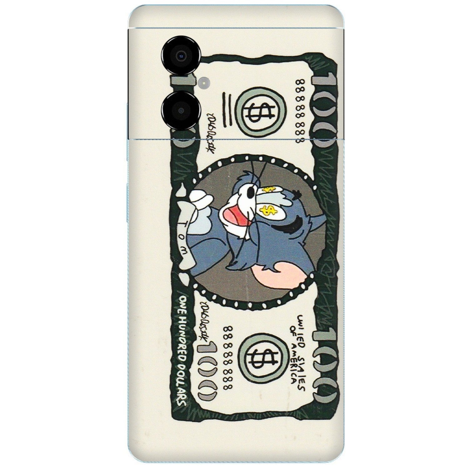 POCO Phone Skins (All Models) - Tom Hundred Dollar - 3D Embossed Finish (L-324) Poco M4 (5G)