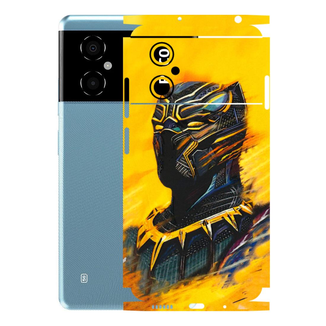 POCO Phone Skins (All Models) - Yellow Panther - 3D Embossed Finish (L-54) Poco M4 (5G)
