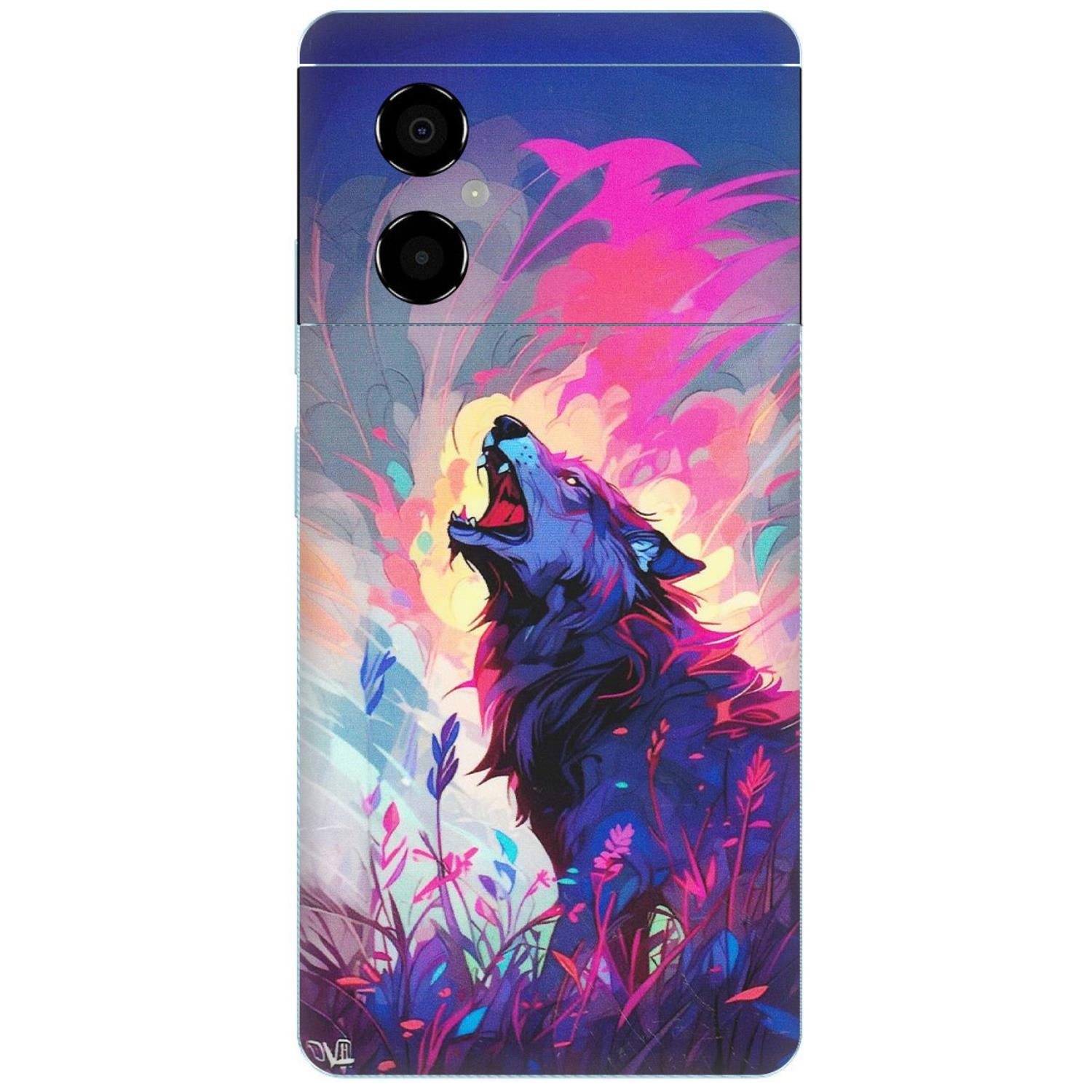 POCO Phone Skins (All Models) - New Wild Wolf Abstract - Matte Finish (M-125) Poco M4 (5G)