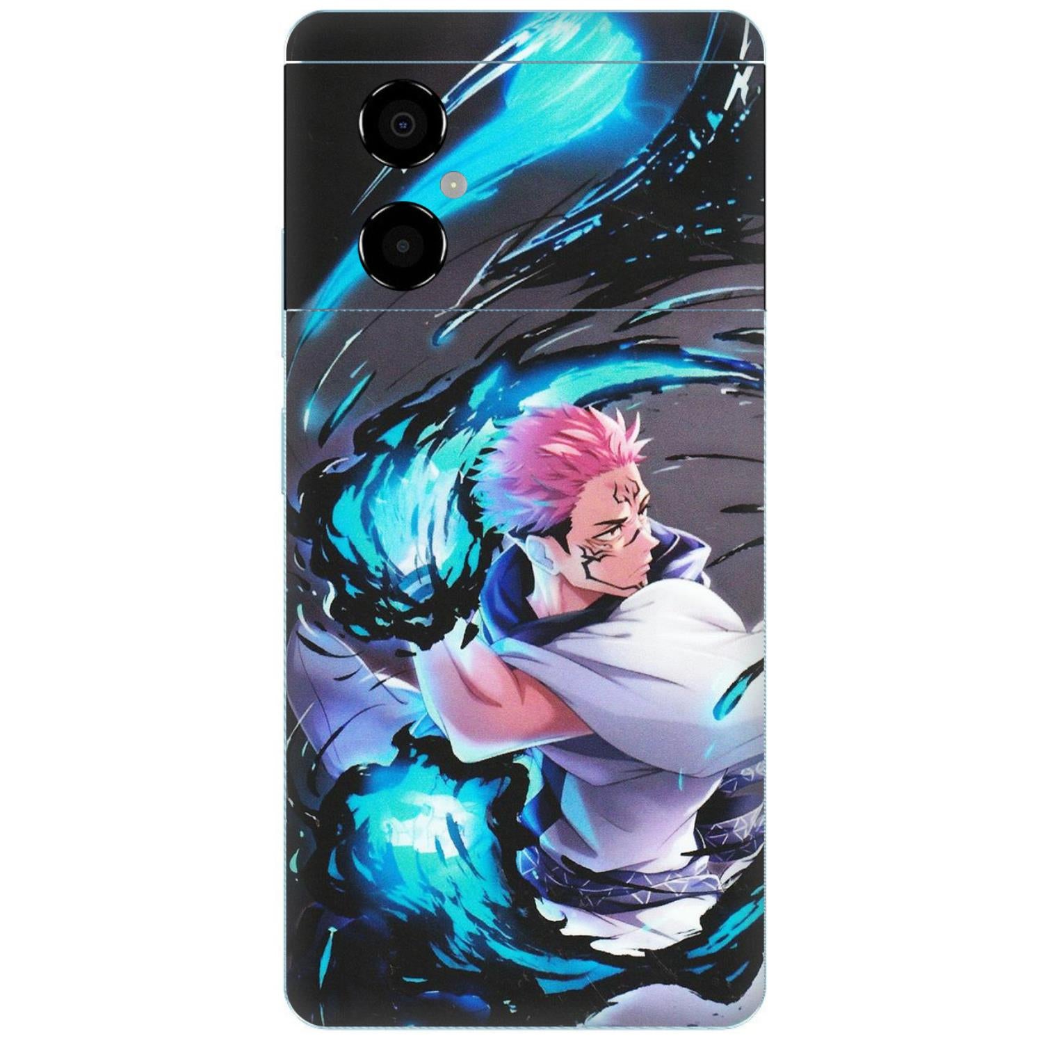 POCO Phone Skins (All Models) - New Jujutsu Kaisen Grey Blue Anime - Matte Finish (M-127) Poco M4 (5G)