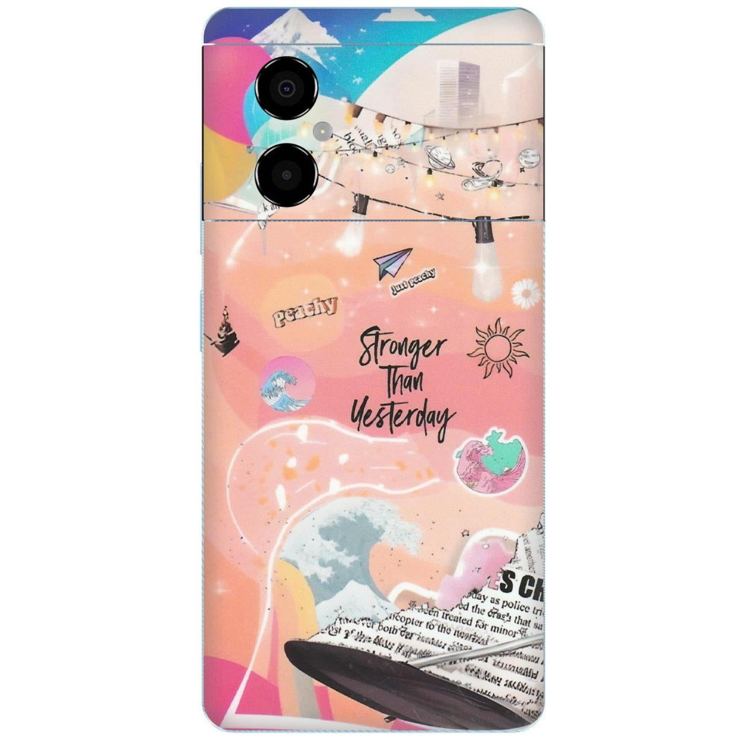 POCO Phone Skins (All Models) - Stronger Then Yesterday - Matte Finish (M-128) Poco M4 (5G)