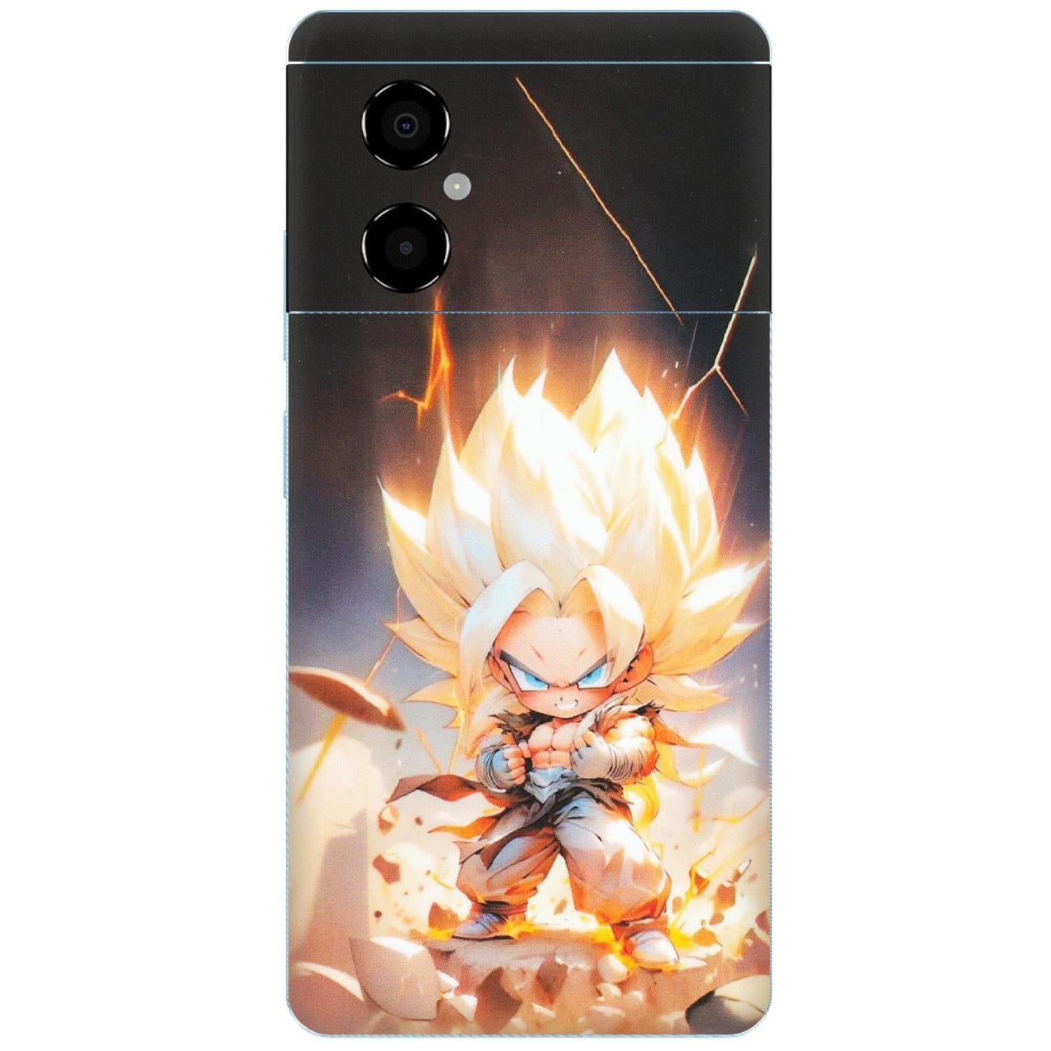 POCO Phone Skins (All Models) - Goku Dragon Cute Anime - Matte Finish (M-131) Poco M4 (5G)