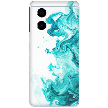 POCO Phone Skins (All Models) - Sky Blue Abstract Colour - Matte Finish (M-146) Poco M4 (5G)