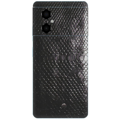 POCO Phone Skins (All Models) - Black Snack Leather - Matte Finish (M-147) Poco M4 (5G)