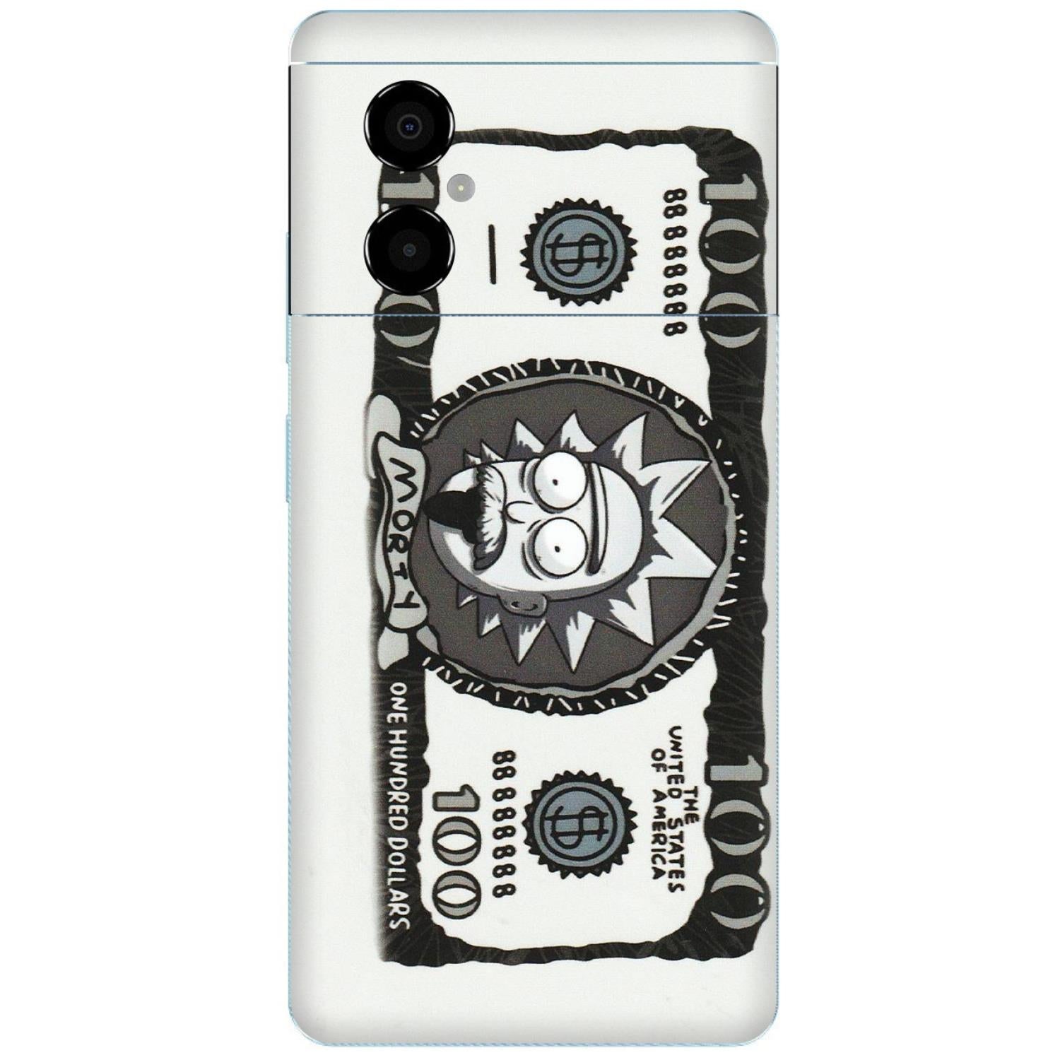 POCO Phone Skins (All Models) - Rick And Morty Hundred Dollar Anime - Matte Finish (M-161) Poco M4 (5G)