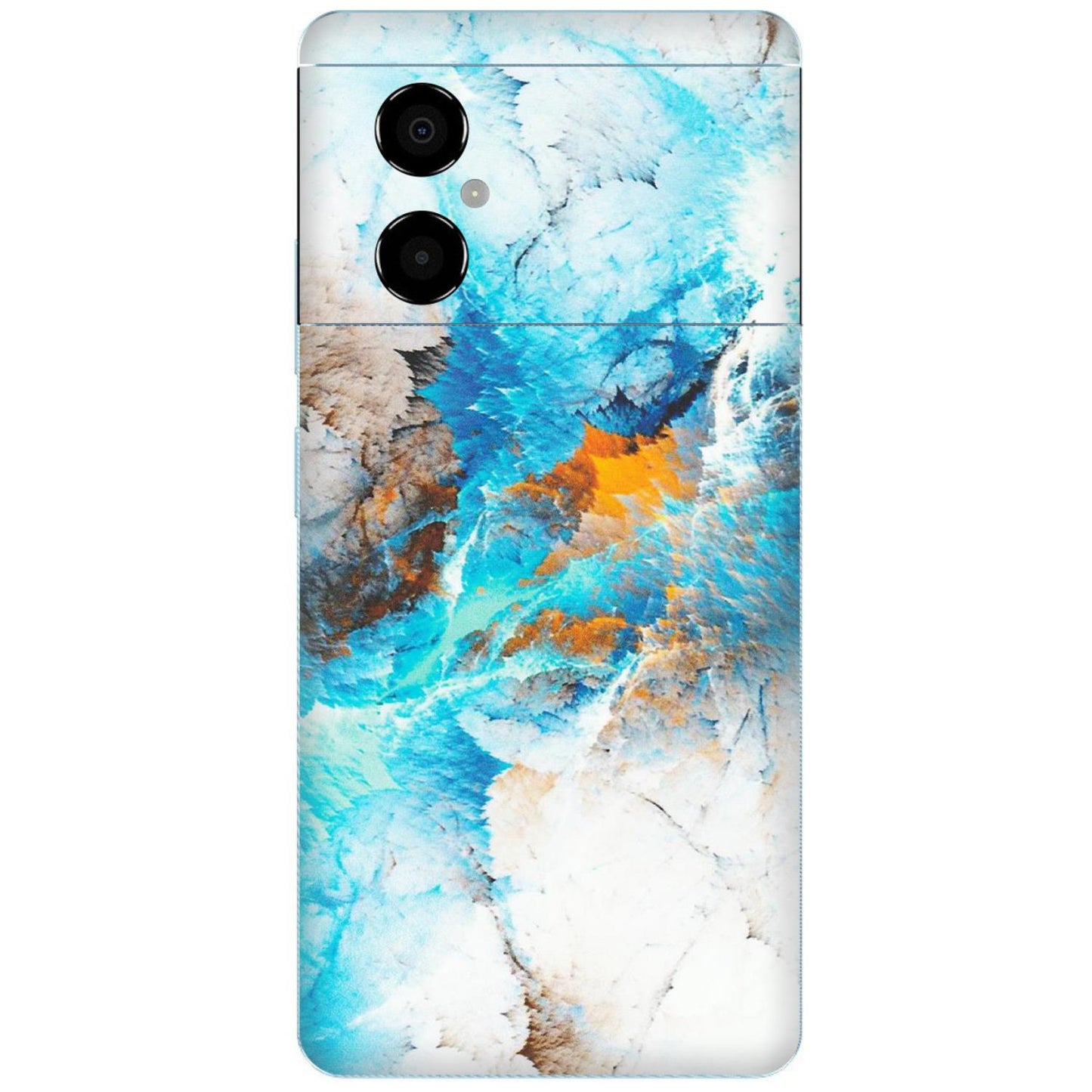 POCO Phone Skins (All Models) - Blue Waves Abstract - Matte Finish (M-19) Poco M4 (5G)