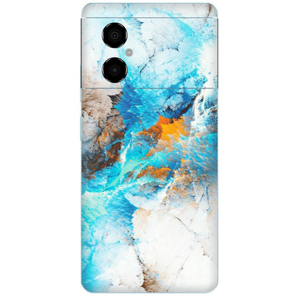 POCO Phone Skins (All Models) - Blue Waves Abstract - Matte Finish (M-19) Poco M4 (5G)