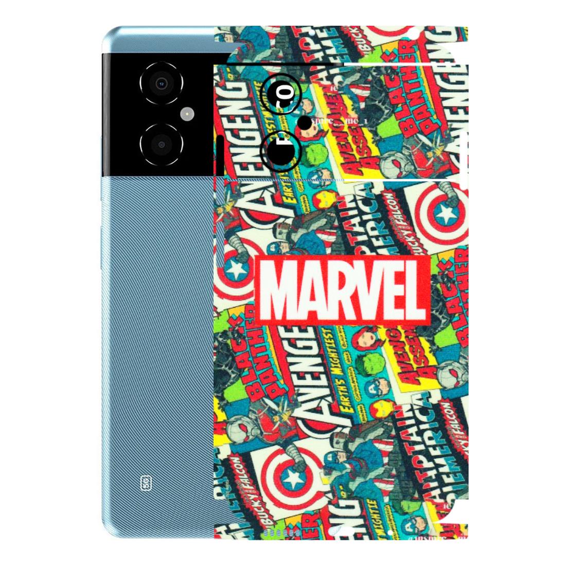 POCO Phone Skins (All Models) - Marvel Comic Lover - Matte Finish (M-30) Poco M4 (5G)