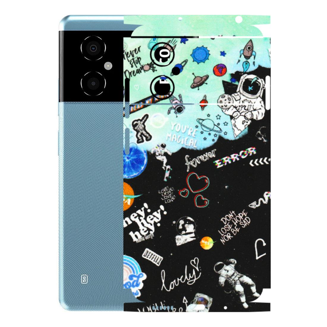 POCO Phone Skins (All Models) - Living In A Space Dream - Matte Finish (M-46) Poco M4 (5G)