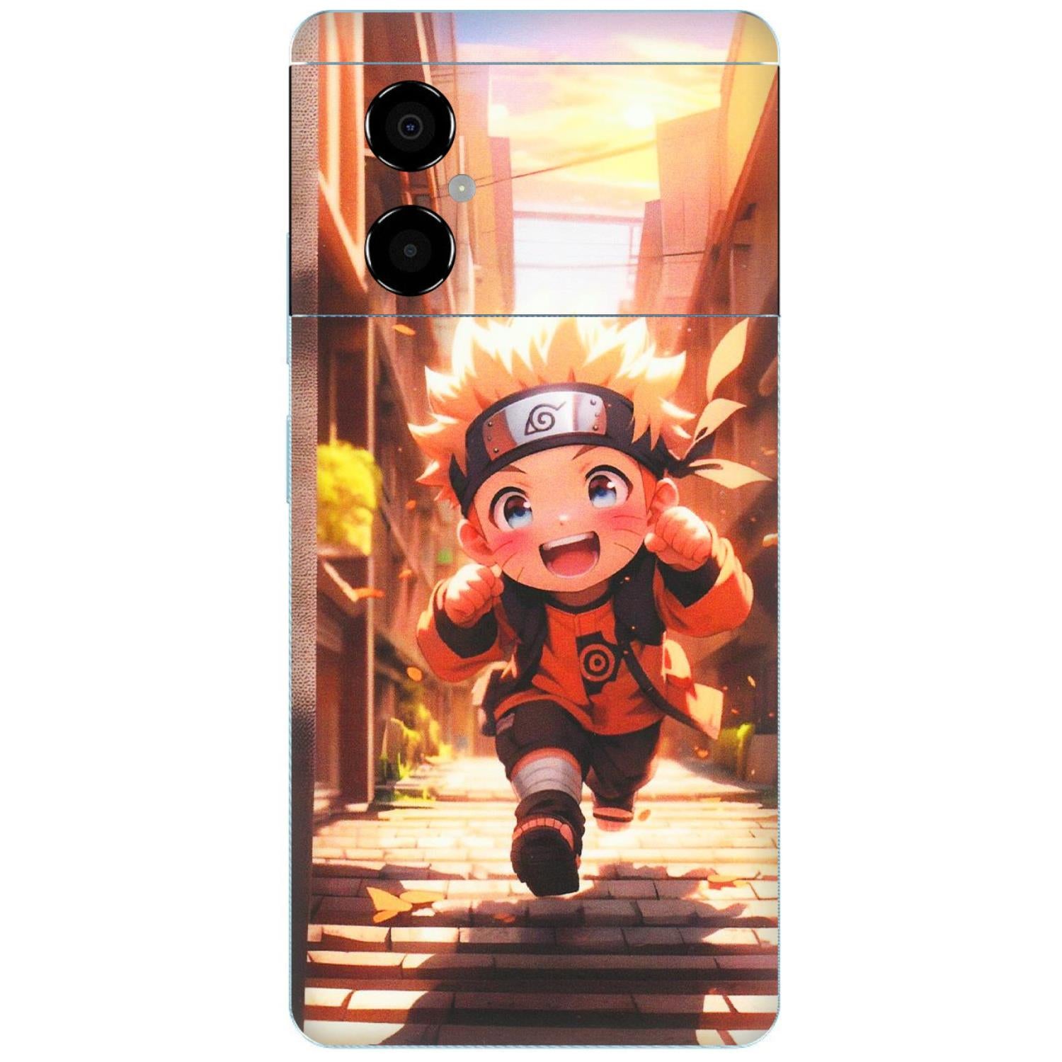 POCO Phone Skins (All Models) - Naruto Cute Toon Running - Matte Finish (M-04) Poco M4 (5G)