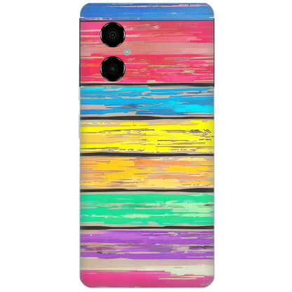 POCO Phone Skins (All Models) - Multi Colour Wooden Wall - Matte Finish (M-96) Poco M4 (5G)