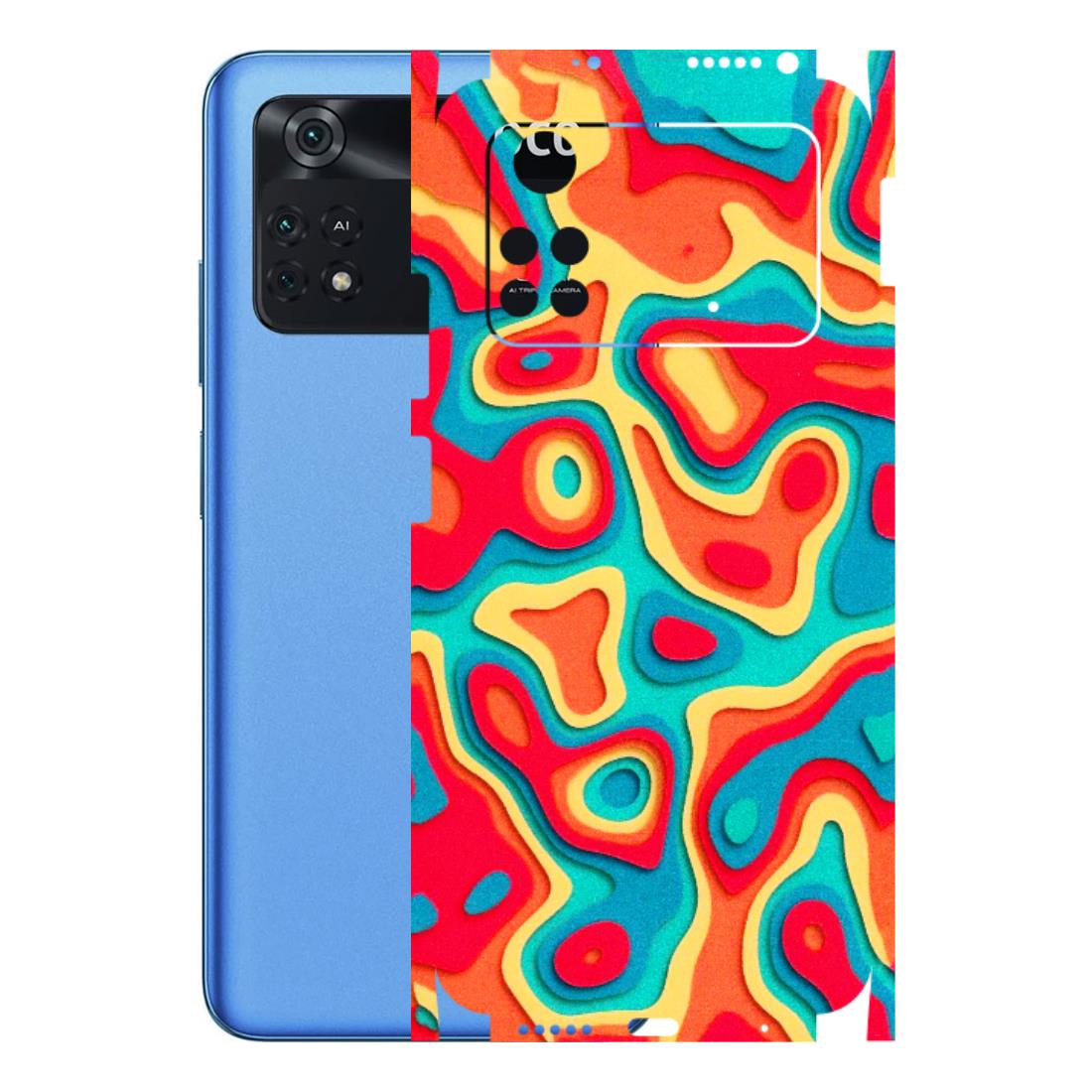 POCO Phone Skins (All Models) - Abstract Swirl - 3D Embossed Finish (L-150) Poco M4 PRO 4G