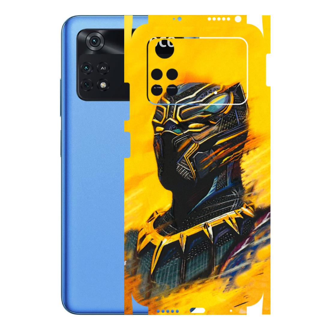 POCO Phone Skins (All Models) - Yellow Panther - 3D Embossed Finish (L-54) Poco M4 PRO 4G