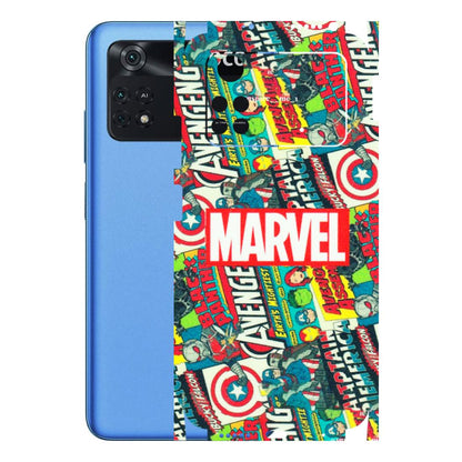 POCO Phone Skins (All Models) - Marvel Comic Lover - Matte Finish (M-30) Poco M4 PRO 4G
