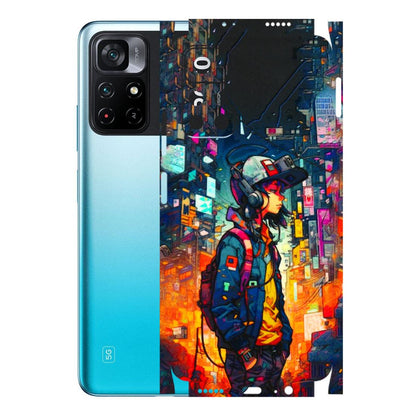 POCO Phone Skins (All Models) - Street Anime Guy - 3D Embossed Finish (L-158) Poco M4 PRO 5G