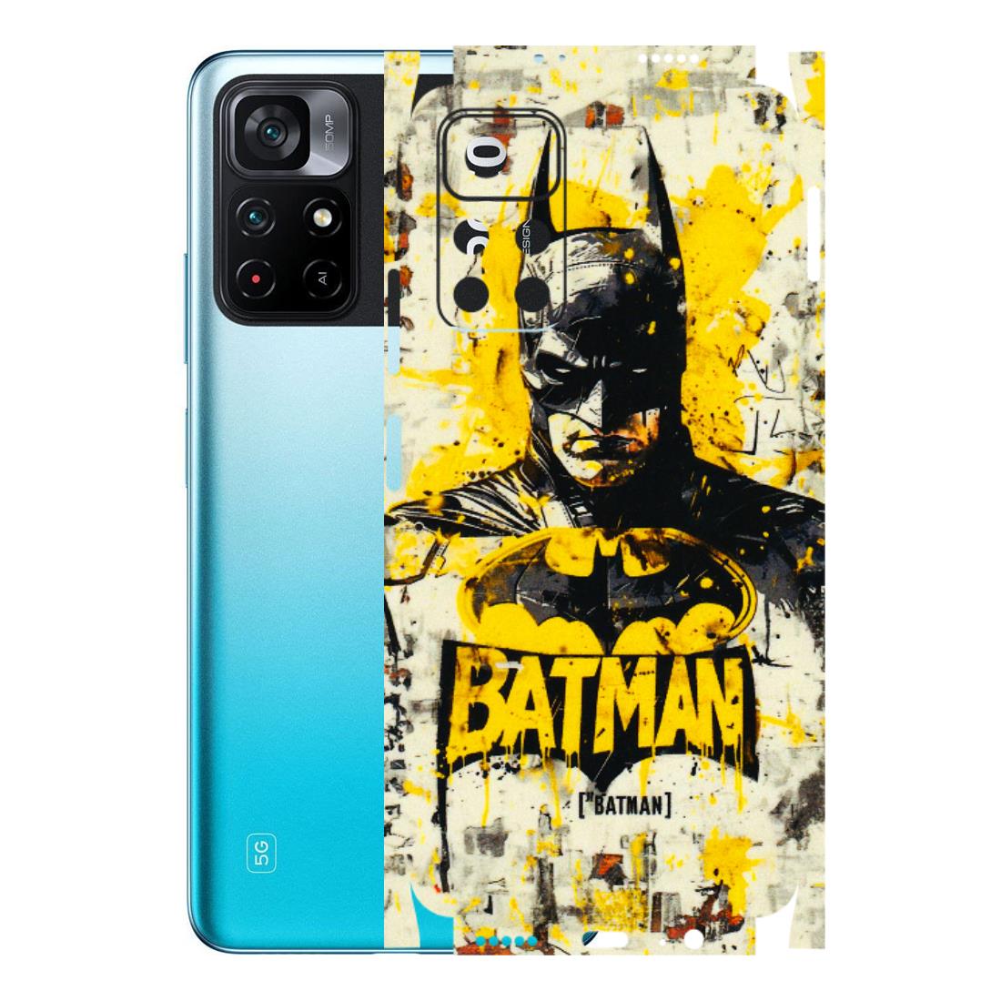 POCO Phone Skins (All Models) - Batman Yellow BT - 3D Embossed Finish (L-304) Poco M4 PRO 5G