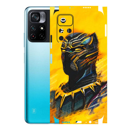 POCO Phone Skins (All Models) - Yellow Panther - 3D Embossed Finish (L-54) Poco M4 PRO 5G