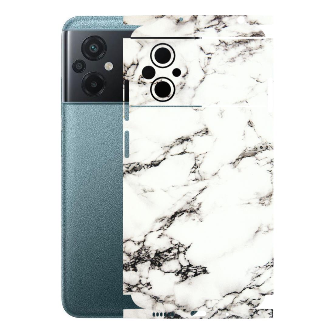 POCO Phone Skins (All Models) - Black and White Marble Texture - 3D Embossed Finish (L-124) Poco M5