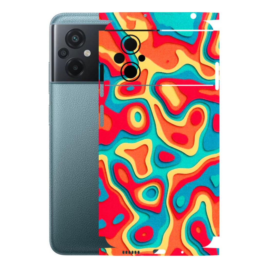 POCO Phone Skins (All Models) - Abstract Swirl - 3D Embossed Finish (L-150) Poco M5