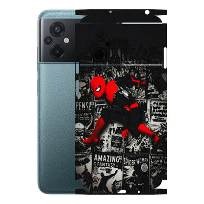 POCO Phone Skins (All Models) - SpiderMan New - 3D Embossed Finish (L-162) Poco M5