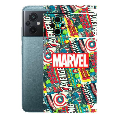 POCO Phone Skins (All Models) - Marvel Comic Lover - Matte Finish (M-30) Poco M5