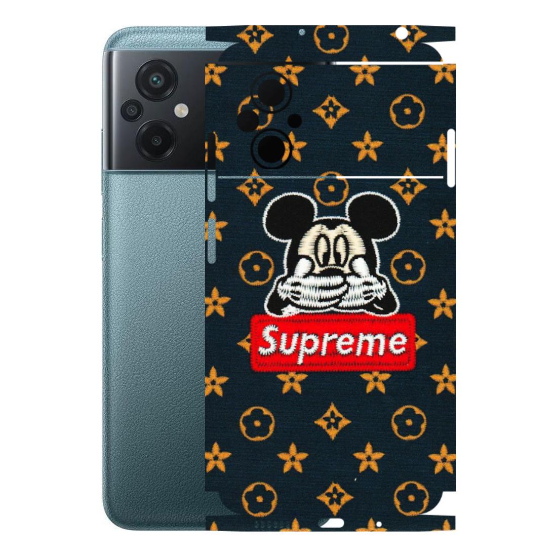 POCO Phone Skins (All Models) - Mickey Supreme - Matte Finish (M-83) Poco M5