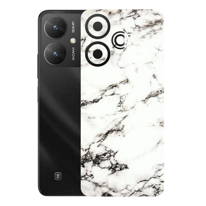 POCO Phone Skins (All Models) - Black and White Marble Texture - 3D Embossed Finish (L-124) Poco M6