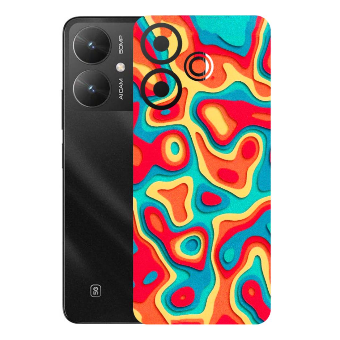 POCO Phone Skins (All Models) - Abstract Swirl - 3D Embossed Finish (L-150) Poco M6