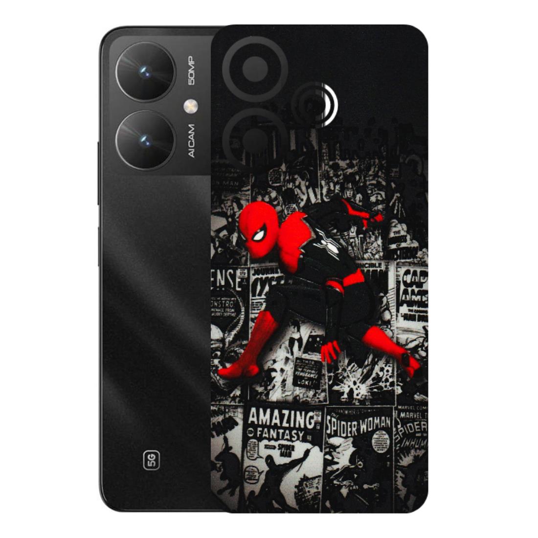 POCO Phone Skins (All Models) - SpiderMan New - 3D Embossed Finish (L-162) Poco M6