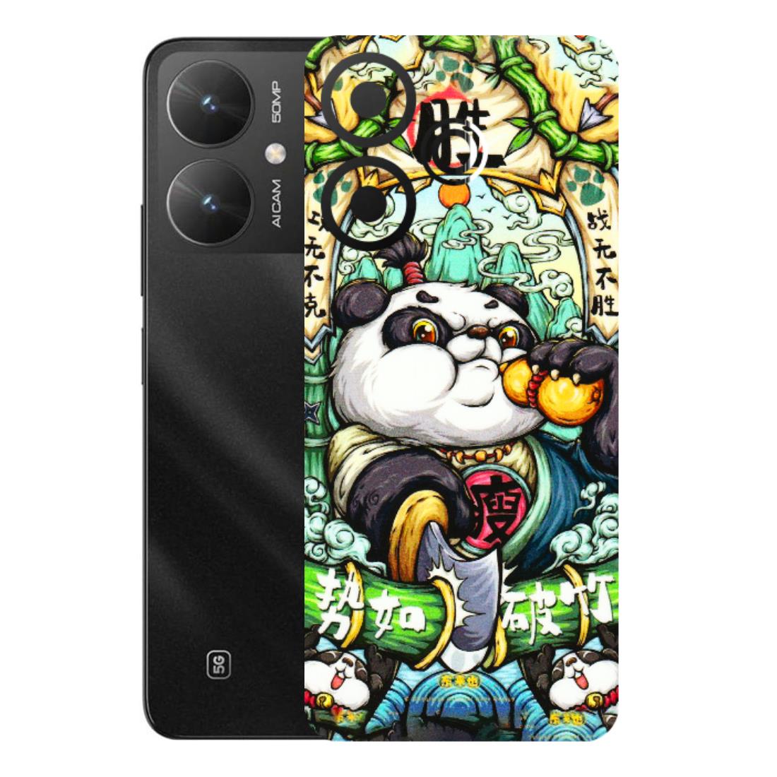 POCO Phone Skins (All Models) - Royal Rich Panda - 3D Embossed Finish (L-170) Poco M6