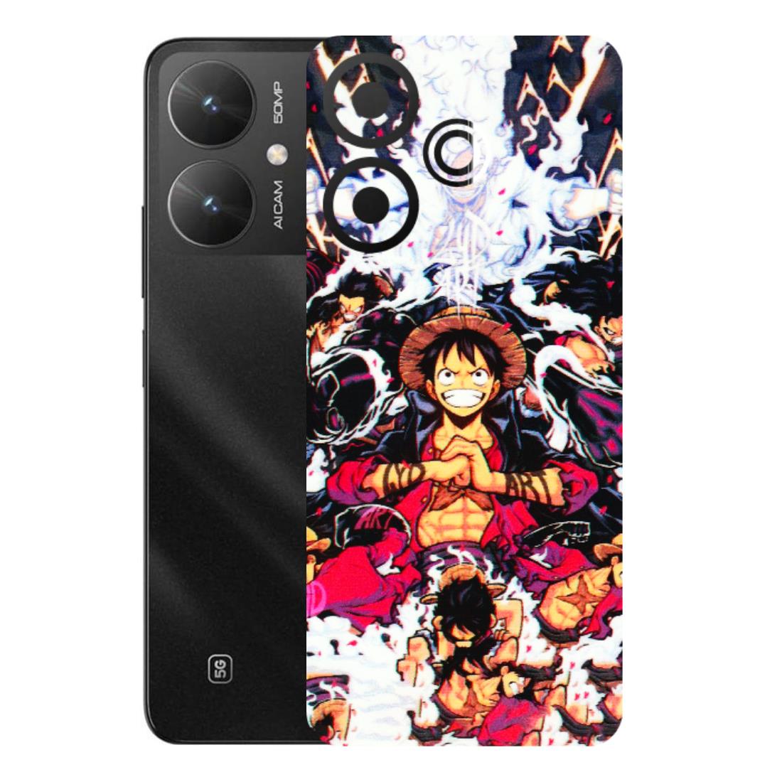 POCO Phone Skins (All Models) - Luffy Anime Character - 3D Embossed Finish (L-203) Poco M6