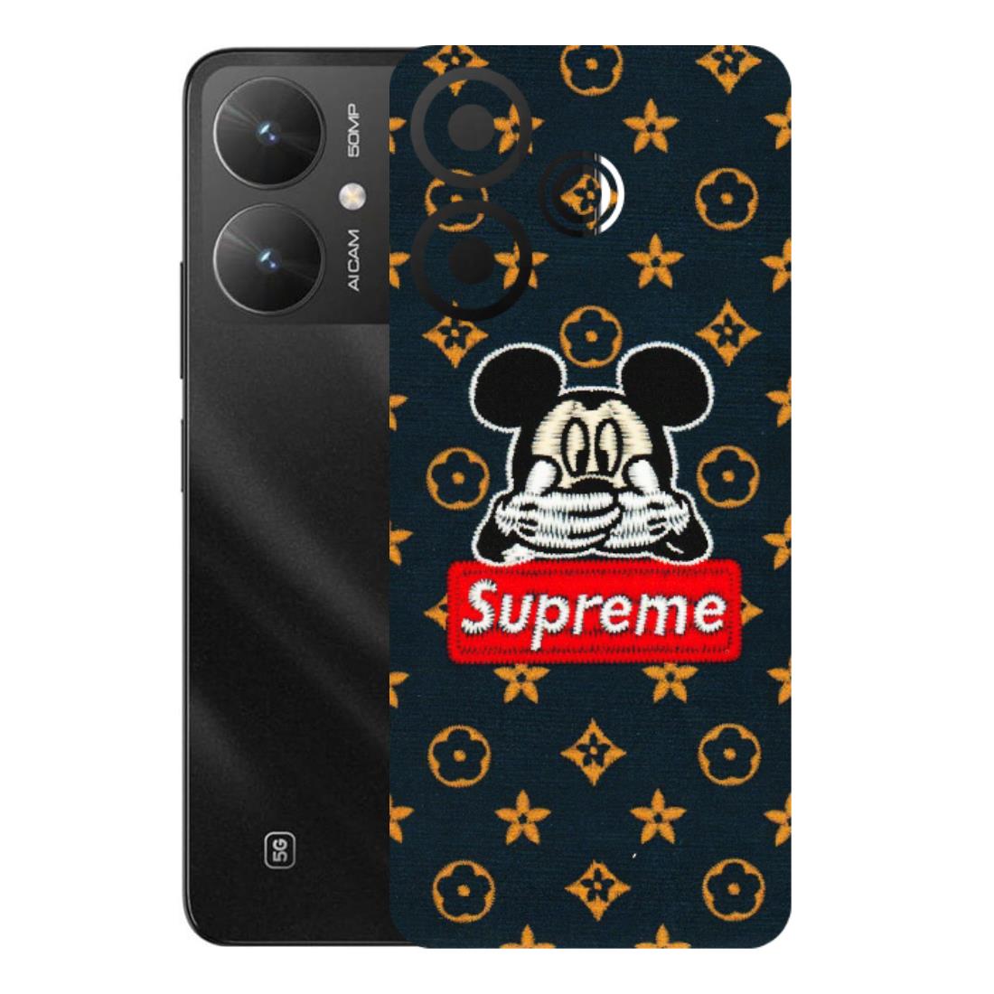 POCO Phone Skins (All Models) - Mickey Supreme - Matte Finish (M-83) Poco M6