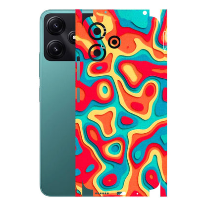 POCO Phone Skins (All Models) - Abstract Swirl - 3D Embossed Finish (L-150) Poco M6 PRO 5G