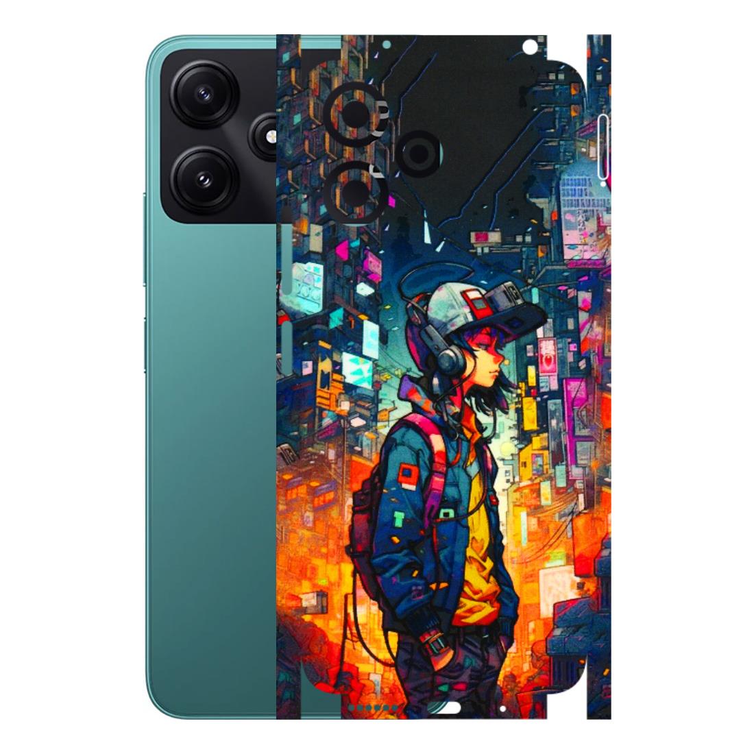 POCO Phone Skins (All Models) - Street Anime Guy - 3D Embossed Finish (L-158) Poco M6 PRO 5G
