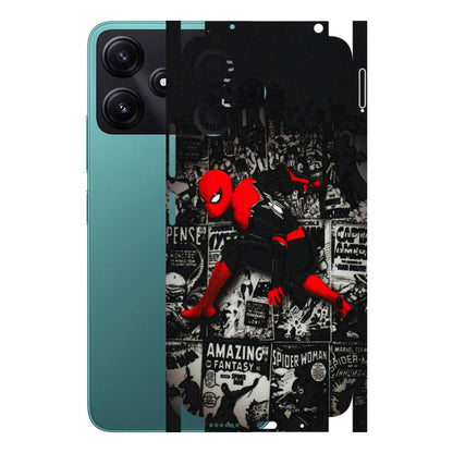 POCO Phone Skins (All Models) - SpiderMan New - 3D Embossed Finish (L-162) Poco M6 PRO 5G